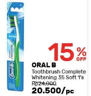 Promo Harga ORAL B Toothbrush Complete Whitening Soft  - Guardian