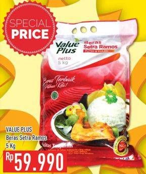 Promo Harga Value Plus Beras Sentra Ramos 5 kg - Hypermart