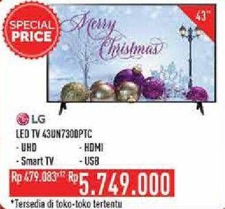 Promo Harga LG 43UN7300PTC | 43 inci 4K Smart UHD TV  - Hypermart