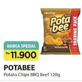 Promo Harga POTABEE Snack Potato Chips BBQ Beef 120 gr - Alfamart