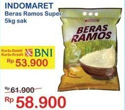 Promo Harga Indomaret Beras Ramos Super 5 kg - Indomaret