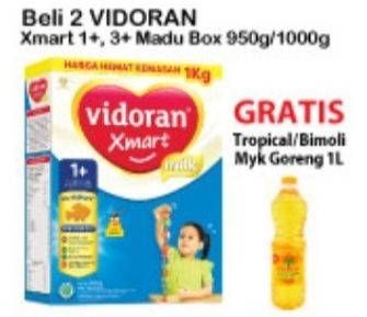 Promo Harga VIDORAN Xmart 1+/Xmart 3+ Madu 1 kg - Alfamart