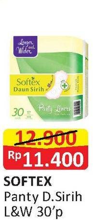 Promo Harga Softex Pantyliner Daun Sirih Longer And Wider 30 pcs - Alfamart