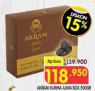 Promo Harga Akram Kurma Ajwa 500 gr - Superindo