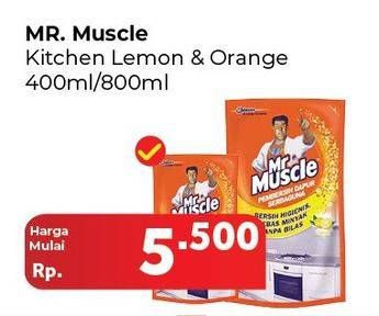 Promo Harga Pembersih Dapur Lemon & Orange 400/800ml  - Carrefour