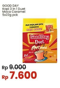 Promo Harga Good Day Coffee Duet MocaCaramel per 5 sachet 22 gr - Indomaret