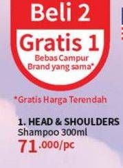 Promo Harga Head & Shoulders Shampoo 300 ml - Guardian