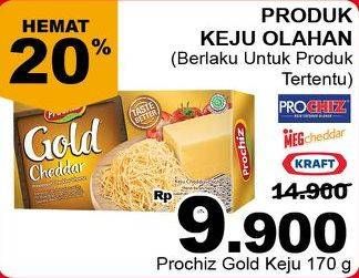 Promo Harga PROCHIZ Gold Cheddar 170 gr - Giant