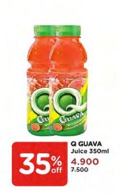 Promo Harga Q GUAVA Juice 350 ml - Watsons