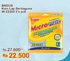 Promo Harga BAGUS Micromate Lap Serbaguna W-22302 2 pcs - Indomaret