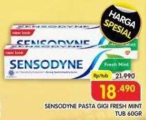 Promo Harga Sensodyne Pasta Gigi Fresh Mint 60 gr - Superindo