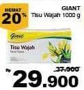 Promo Harga GIANT Tisu Wajah 1000 gr - Giant