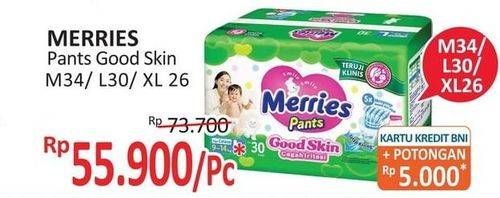 Promo Harga Merries Pants Good Skin M34, L30, XL26 26 pcs - Alfamidi