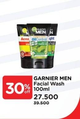 Promo Harga GARNIER MEN Facial Wash  - Watsons