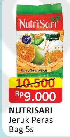 Promo Harga NUTRISARI Powder Drink Jeruk Peras 5 sachet - Alfamart