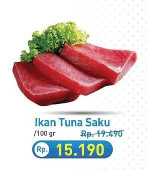 Promo Harga Tuna Saku per 100 gr - Hypermart