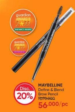 Promo Harga Maybelline Define & Blend Brow Pencil  - Guardian