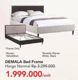 Promo Harga DEMALA Bedframe 160x200cm  - Carrefour