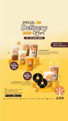 Promo Harga Special Delivery Offers Beverages  - JCO