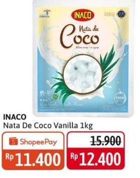 Promo Harga INACO Nata De Coco Vanila 1000 gr - Alfamidi