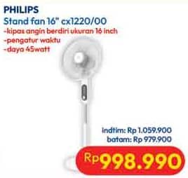Promo Harga Philips CX1220/00 Stand Fan  - Hypermart