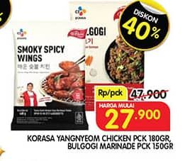 Promo Harga Korasa Chicken Yangnyeom, Bulgogi 150 gr - Superindo