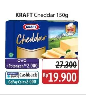 Promo Harga Kraft Cheese Cheddar 150 gr - Alfamidi