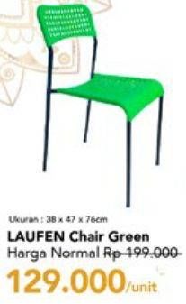 Promo Harga TRANSLIVING Laufen Chair  38 X 47 X 76 Cm  - Carrefour