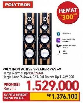 Promo Harga POLYTRON PAS 69 | Active Speaker  - Carrefour