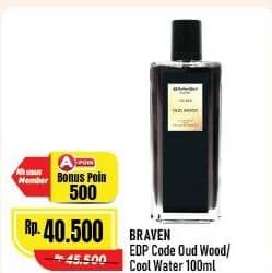 Promo Harga Braven Eau De Parfum For Men Oud Wood 100 ml - Alfamart