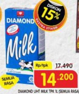 Promo Harga DIAMOND Milk UHT All Variants 1000 ml - Superindo