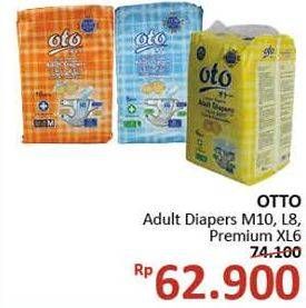 Promo Harga OTO Adult Diapers M10, L8, XL6  - Alfamidi