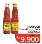 Promo Harga INDOFOOD Sambal Pedas, Ekstra Pedas 275 ml - Alfamidi