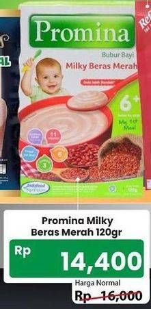 Promo Harga Promina Bubur Bayi 6+ Milky Beras Merah 120 gr - Carrefour