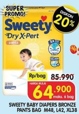 Promo Harga Sweety Bronze Pants Dry X-Pert M48, L42, XL38 38 pcs - Superindo