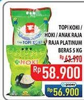 Promo Harga Topi Koki/Hoki/Anak Raja/Raja Platinum Beras Slyp Super  - Hypermart
