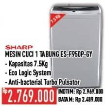 Promo Harga Sharp ES-F950P-GY | Washing Machine  - Hypermart