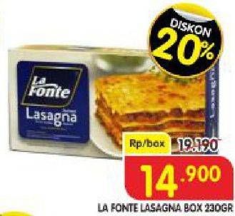 Promo Harga LA FONTE Lasagna 230 gr - Superindo