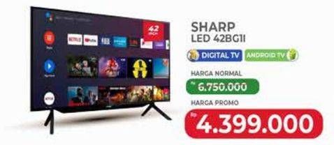 Promo Harga Sharp 2T-C42BG1i | Full HD Android TV 42"  - Yogya