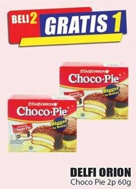 Promo Harga DELFI Orion Choco Pie 2 pcs - Hari Hari