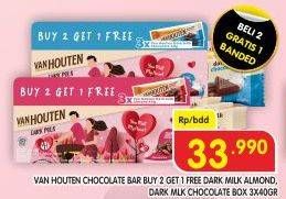 Promo Harga Van Houten Chocolate Almonds, Milk Chocolate 40 gr - Superindo