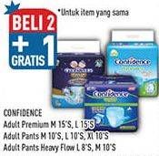 Promo Harga Confidence Adult Diapers Premium Night/Adult Diapers Pants/Adult Diapers Heavy Flow   - Hypermart