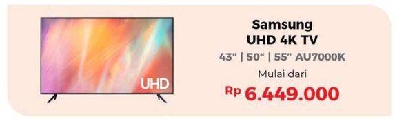 Promo Harga SAMSUNG UHD 4K TV 43", 50", 55" AU7000K  - Erafone