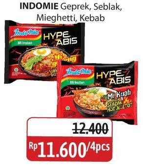 Promo Harga Indomie Hype Abis Ayam Geprek, Kebab Rendang, Mieghetti Bolognese, Seblak Hot Jeletot 75 gr - Alfamidi
