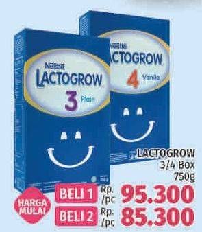 Promo Harga LACTOGROW 3 / 4 Susu Pertumbuhan 750 gr - LotteMart