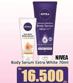 Promo Harga Nivea Body Serum Extra White Care Protect 70 ml - Hari Hari