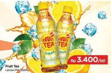Promo Harga SOSRO Fruit Tea Lemon 350 ml - TIP TOP