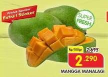 Promo Harga Mangga Manalagi per 100 gr - Superindo