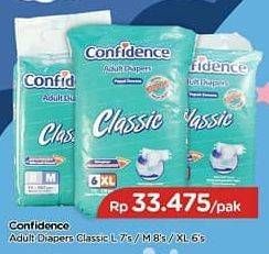 Promo Harga Confidence Adult Diapers Classic M8, L7, XL6  - TIP TOP
