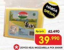 Promo Harga ZOYCO Keju Mozzarella 200 gr - Superindo